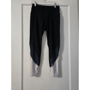 VOGO ATHLETICA‎ Black White Gray YOGA Mesh RUNNING Small